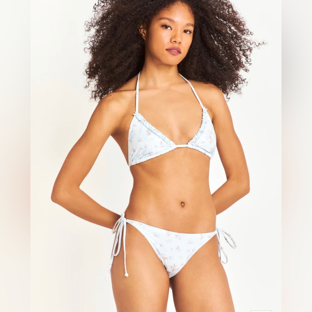 NWT LoveshackFancy Harbor bikini set size XL